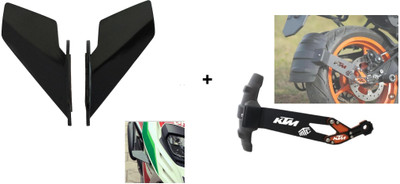 VermsBikers Rear Mud Guard For KTM Universal For Bike 2024(Black)