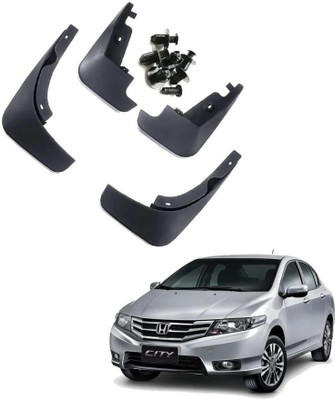 CARMART Rear Mud Guard, Front Mud Guard For Indian Jazz 1.2 E i VTEC 2020, 2017, 2016, 2018, 2021, 2022, 2023, 2024(Black)