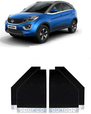 GS Grow n Shine Rear Mud Guard For Tata Nexon NA(Black)