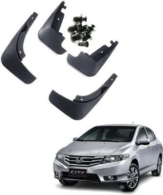 CARMART Rear Mud Guard, Front Mud Guard For Indian Jazz 1.2 E i VTEC 2020, 2017, 2016, 2018, 2021, 2022, 2023, 2024(Black)