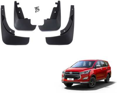 PEEPS STORE Front Mud Guard, Rear Mud Guard For Toyota Innova Crysta NA(Black)
