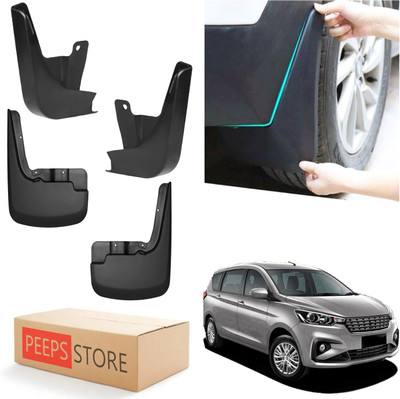 PEEPS STORE Mud Flap For Maruti Ertiga SHVS VDI 2018(Black)