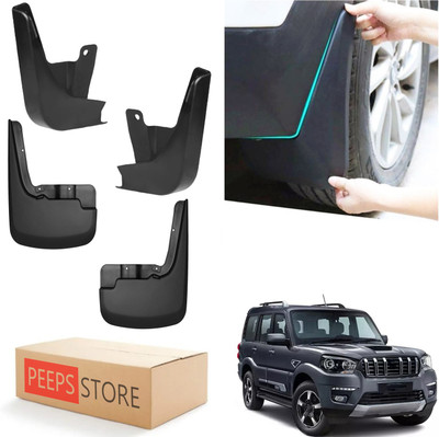 PEEPS STORE Mud Flap For MAHINDRA Scorpio 2009(Black)