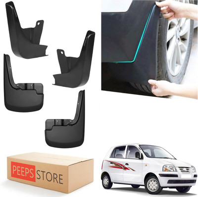 PEEPS STORE Mud Flap For Hyundai Santro Xing 2005(Black)