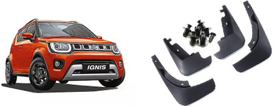Uneestore Rear Mud Guard, Front Mud Guard For Maruti Idea 1.4 16V Active NA(Black)