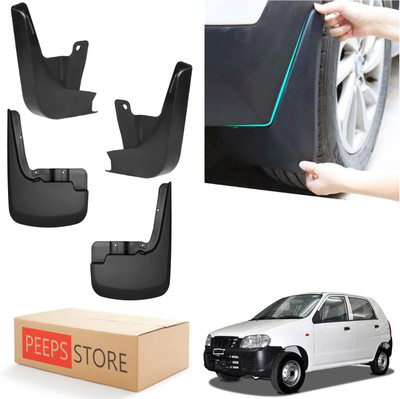 PEEPS STORE Mud Flap For Maruti Alto NA(Black)