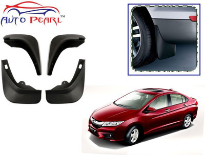 AUTO PEARL Cars Front Mud Guard, Rear Mud Guard For Honda City NA(Black)