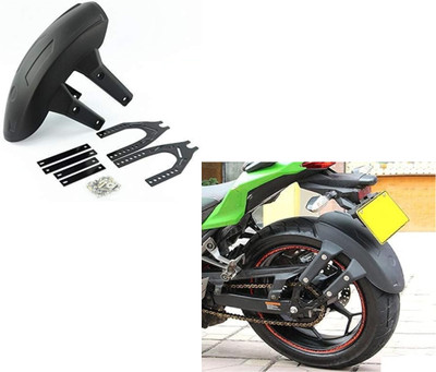 VermsBikers Rear Mud Guard For Universal For Bike Universal For Bike NA(Black)
