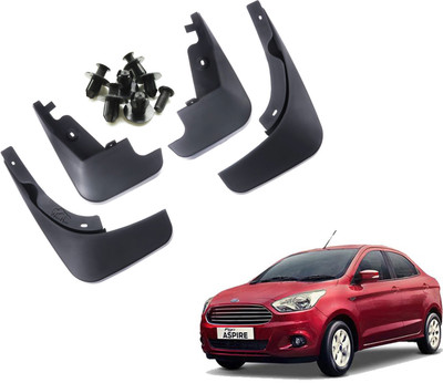 WolkomHome Mud Flap, Front Mud Guard, Rear Mud Guard For Ford Figo Aspire 1.2 Ti-VCT Ambiente NA(Black)