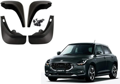 Jagan kirpa Front Mud Guard, Rear Mud Guard For Maruti Swift 2024(Black)