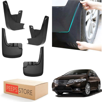 PEEPS STORE Mud Flap For Honda City i VTEC S 2009(Black)