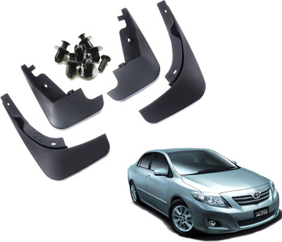 Decor S M Mud Flap, Front Mud Guard, Rear Mud Guard For Toyota Corolla Altis 1.8 G Petrol NA(Black)