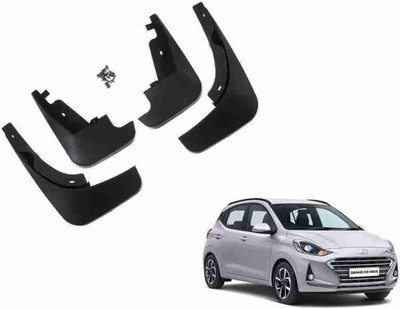 Starleo Front Mud Guard, Rear Mud Guard For Hyundai Grand i10 2020, 2021(Black)