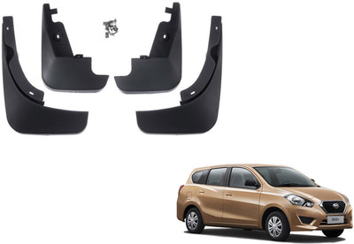 PEEPS STORE Front Mud Guard, Rear Mud Guard For Datsun GO 1.2 NA(Black)