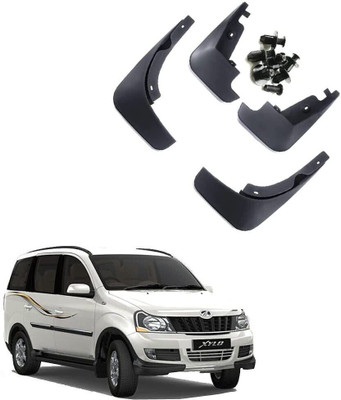 CARMART Rear Mud Guard, Front Mud Guard For Indian Xylo 2020, 2021, 2022, 2023, 2024(Black)