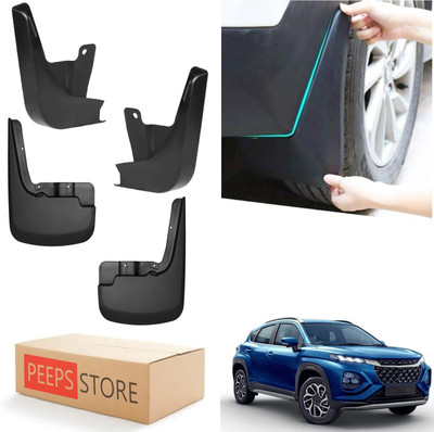 PEEPS STORE Mud Flap For Maruti NA 2023(Black)