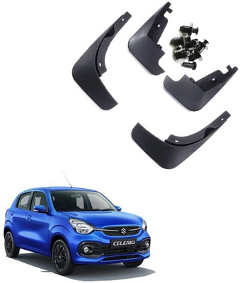 shopdream Rear Mud Guard, Front Mud Guard For Indian Celerio 2021(Black)