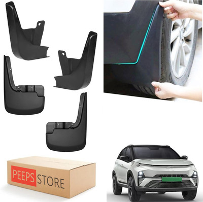 PEEPS STORE Mud Flap For Tata Nexon 2023(Black)