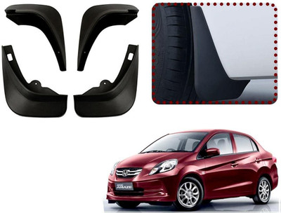 shopdream Front Mud Guard, Rear Mud Guard For Honda Amaze 2012(Black)