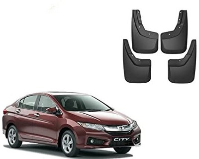 Tech Ginne Rear Mud Guard, Front Mud Guard For Honda City i DTec S 2014(Black)