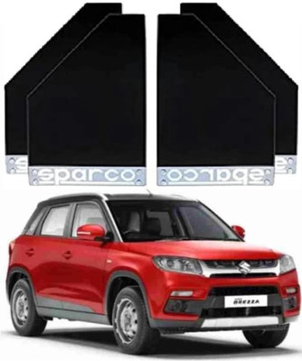 AUTODREAM Front Mud Guard, Rear Mud Guard, Mud Flap For Maruti Brezza 2015, 2016, 2017, 2018, 2019, 2020, 2021, 2022(Black)