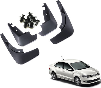 CARMART Mud Flap, Front Mud Guard, Rear Mud Guard For Volkswagen Vento NA(Black)