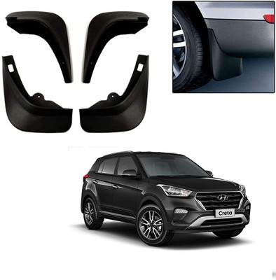 GS Grow n Shine Rear Mud Guard, Front Mud Guard For Hyundai Creta 2015(Black)
