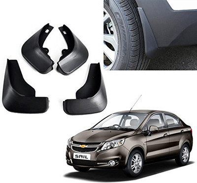GS Grow n Shine Rear Mud Guard, Front Mud Guard For Chevrolet Sail 2012(Black)