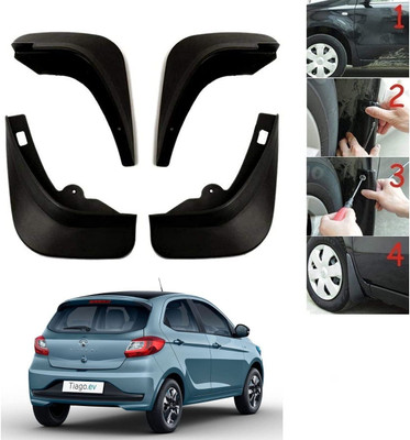 Goodzup Front Mud Guard For Tata Tiago 2021(Black)