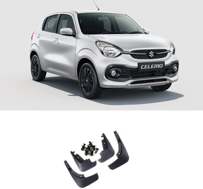Uneestore Front Mud Guard, Rear Mud Guard For Maruti Celerio 2021(Black)