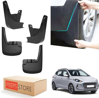 PEEPS STORE Mud Flap For Hyundai Grand I10 Nios Asta U2 1.2 CRDi 2019(Black)