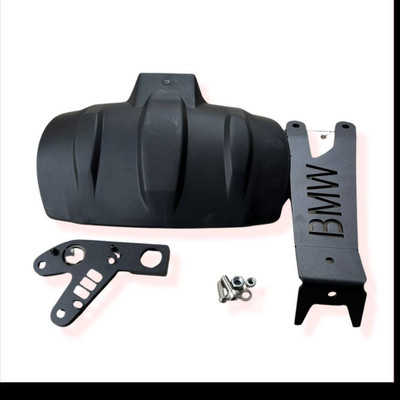 VermsBikers Rear Mud Guard For BMW Universal For Bike NA(Black)