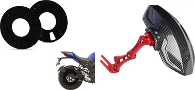 acube mart Rear Mud Guard For Universal For Bike Universal For Bike NA(Red)