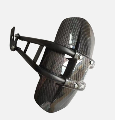 AOWBIKES Rear Mud Guard For Bajaj Universal For Bike 2017(Black)