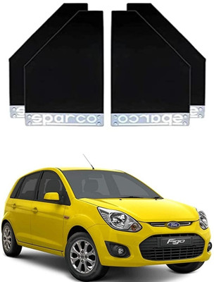 GS Grow n Shine Rear Mud Guard For Ford Figo NA(Black)