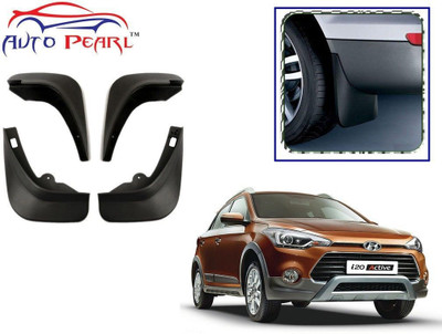 AUTO PEARL Cars Front Mud Guard, Rear Mud Guard For Hyundai i20 NA(Black)