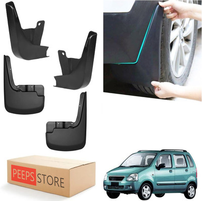 PEEPS STORE Mud Flap For Maruti WagonR NA(Black)