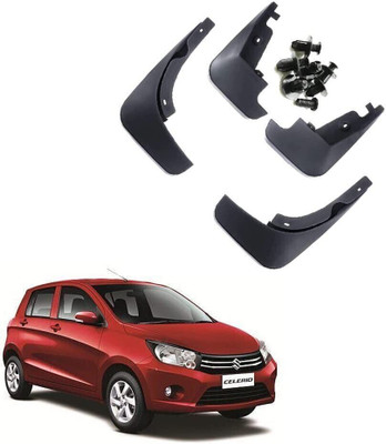 shopdream Rear Mud Guard, Front Mud Guard For Indian Celerio 2013, 2017(Black)