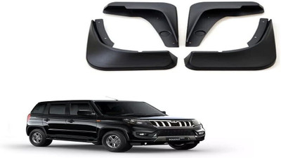 CARMART Rear Mud Guard, Front Mud Guard For Indian Bolero 2018, 2019, 2020(Black)