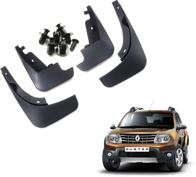 shopdream Mud Flap, Front Mud Guard, Rear Mud Guard For Renault Duster NA(Black)