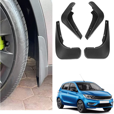 PEEPS STORE Rear Mud Guard, Front Mud Guard For Tata Tiago NA(Black)