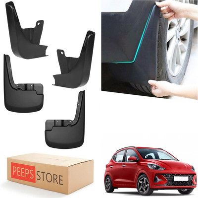 PEEPS STORE Mud Flap For Hyundai Grand I10 Nios Sportz AMT 1.2 CRDi 2023(Black)