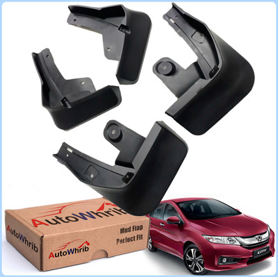Autowhrib Mud Flap For Honda New City 2016(Black)