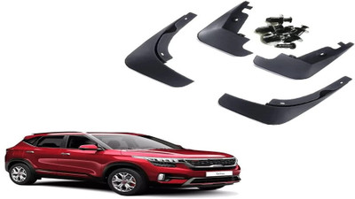 CARMART Rear Mud Guard, Front Mud Guard For Kia Seltos 2017, 2018, 2019, 2020, 2021, 2022, 2023, 2024(Black)