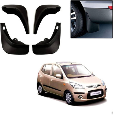 AutoZone Front Mud Guard, Rear Mud Guard For HYUNDAI i10 2010(Black)