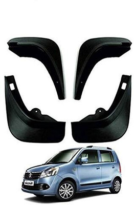 Smstrader Front Mud Guard, Rear Mud Guard For Maruti Wagon R VXI AMT 1.2 Petrol 2010, 2011, 2012, 2013, 2014, 2015, 2016, 2017(Black)