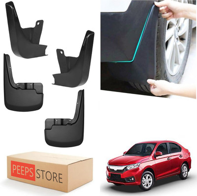 PEEPS STORE Mud Flap For Honda Amaze V Petrol 2018(Black)
