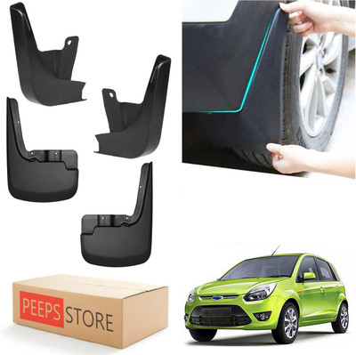 PEEPS STORE Mud Flap For Ford Figo 1.2P Titanium MT 2013(Black)