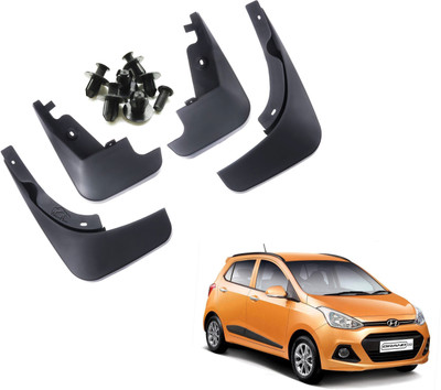 WolkomHome Mud Flap, Front Mud Guard, Rear Mud Guard For HYUNDAI Grand i10 Magna NA(Black)