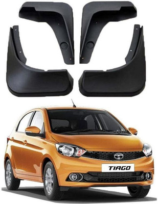 DIGICLIMBER Front Mud Guard, Rear Mud Guard For Tata Tiago NA(Black)